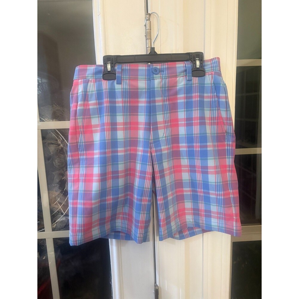 Vineyard Vine Multi-Color Plaid Performance Breakers Shorts Size 28